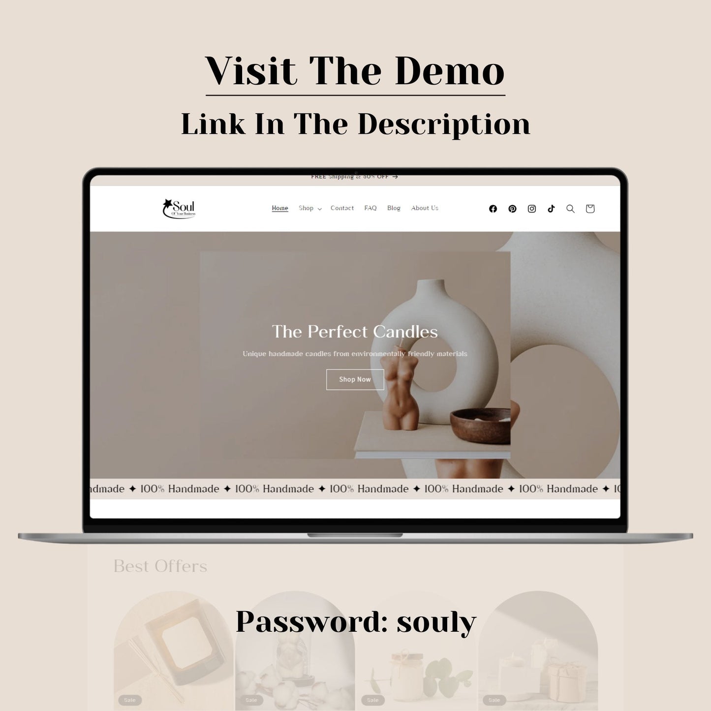 Candle Website Template - Ohlum - Soul Of Your Business