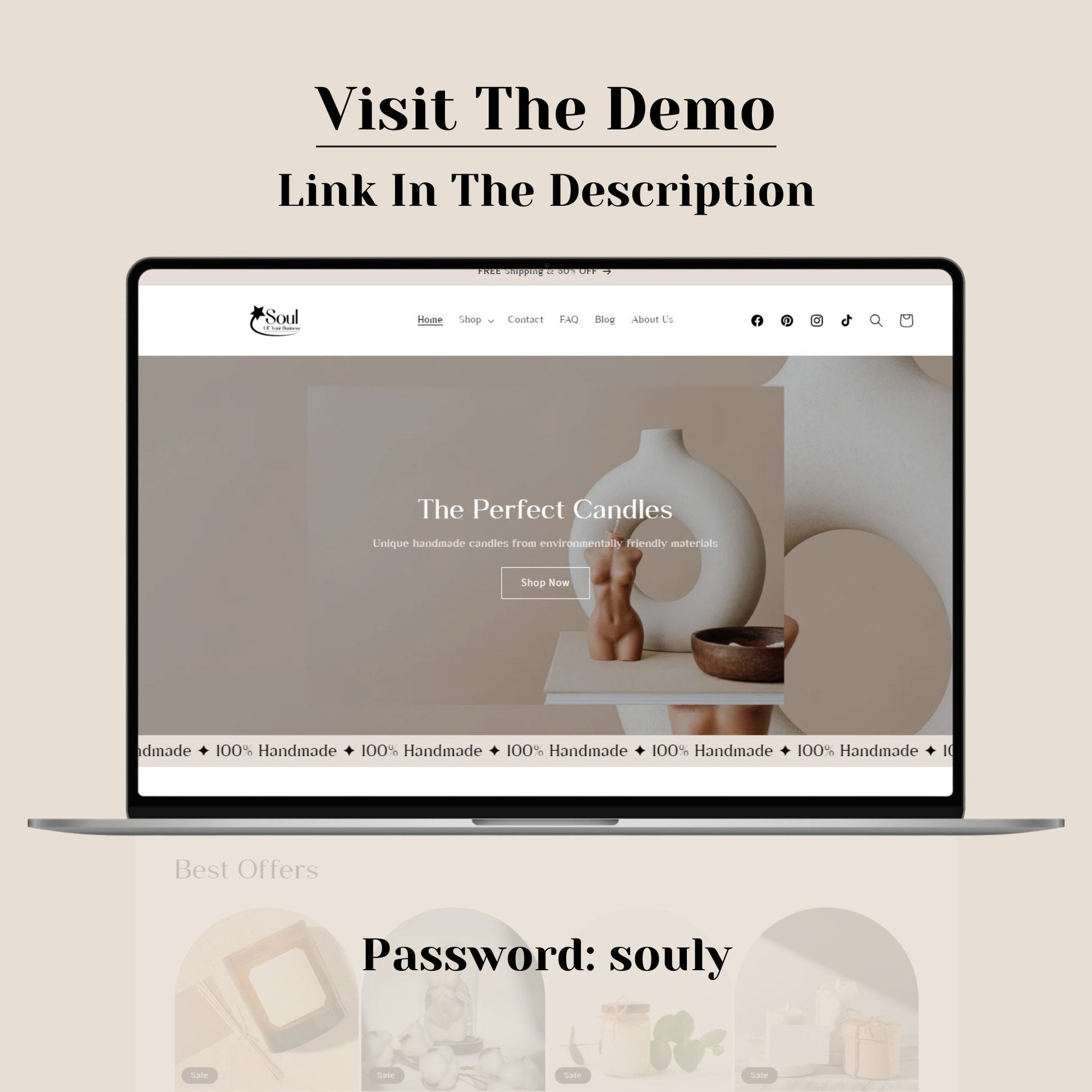 Candle Website Template - Ohlum - Soul Of Your Business