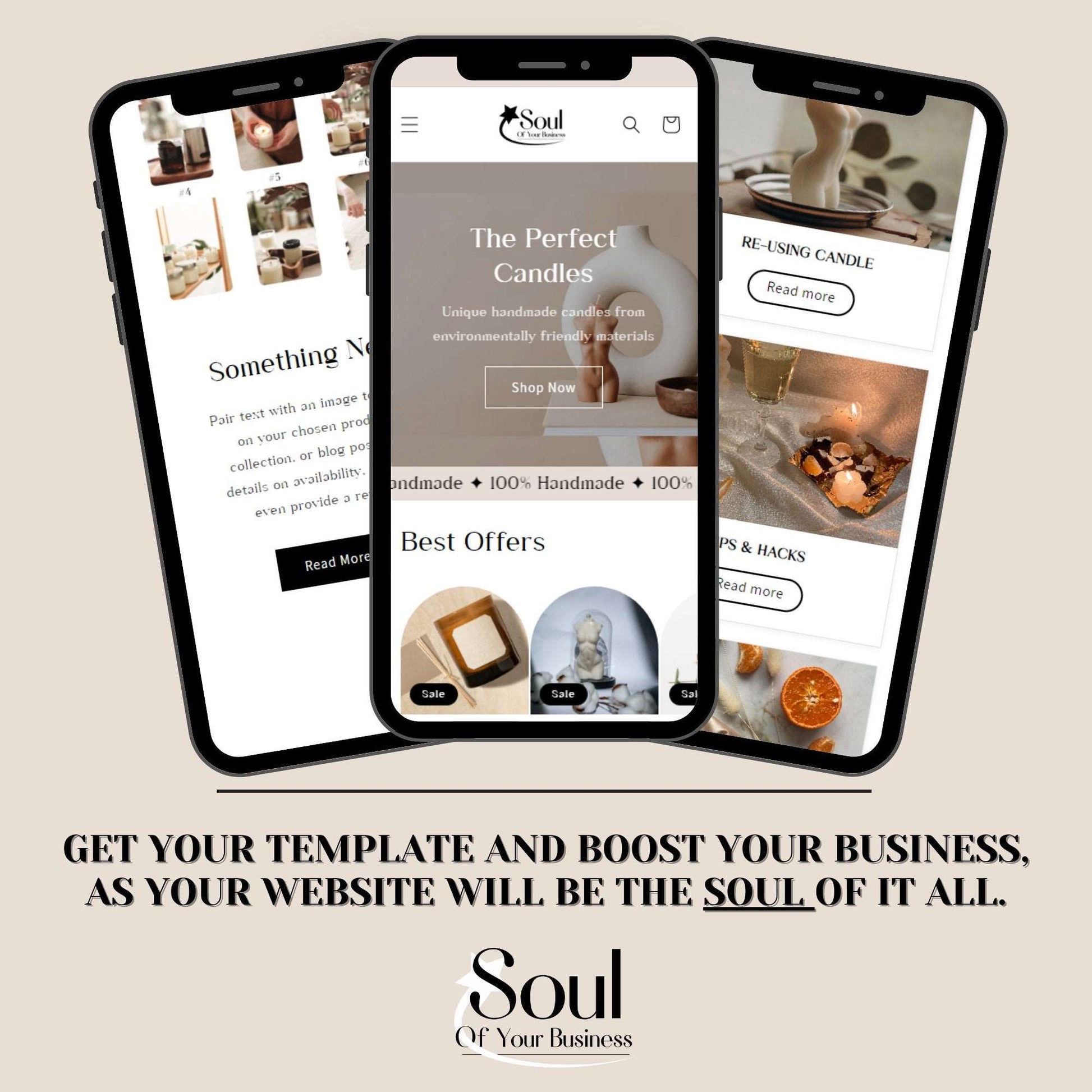 Candle Website Template - Ohlum - Soul Of Your Business