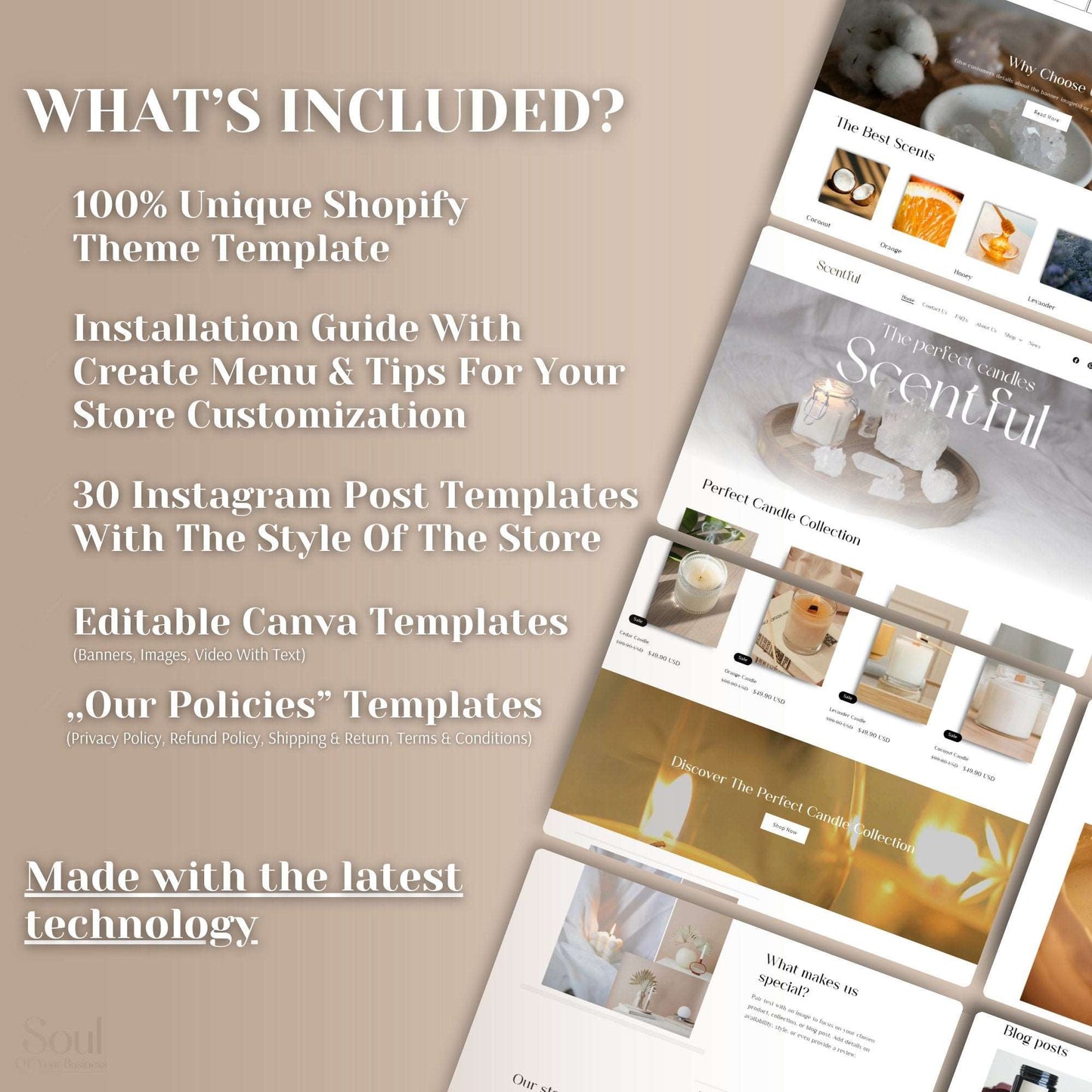 Candle Website Template - Scentful - Soul Of Your Business