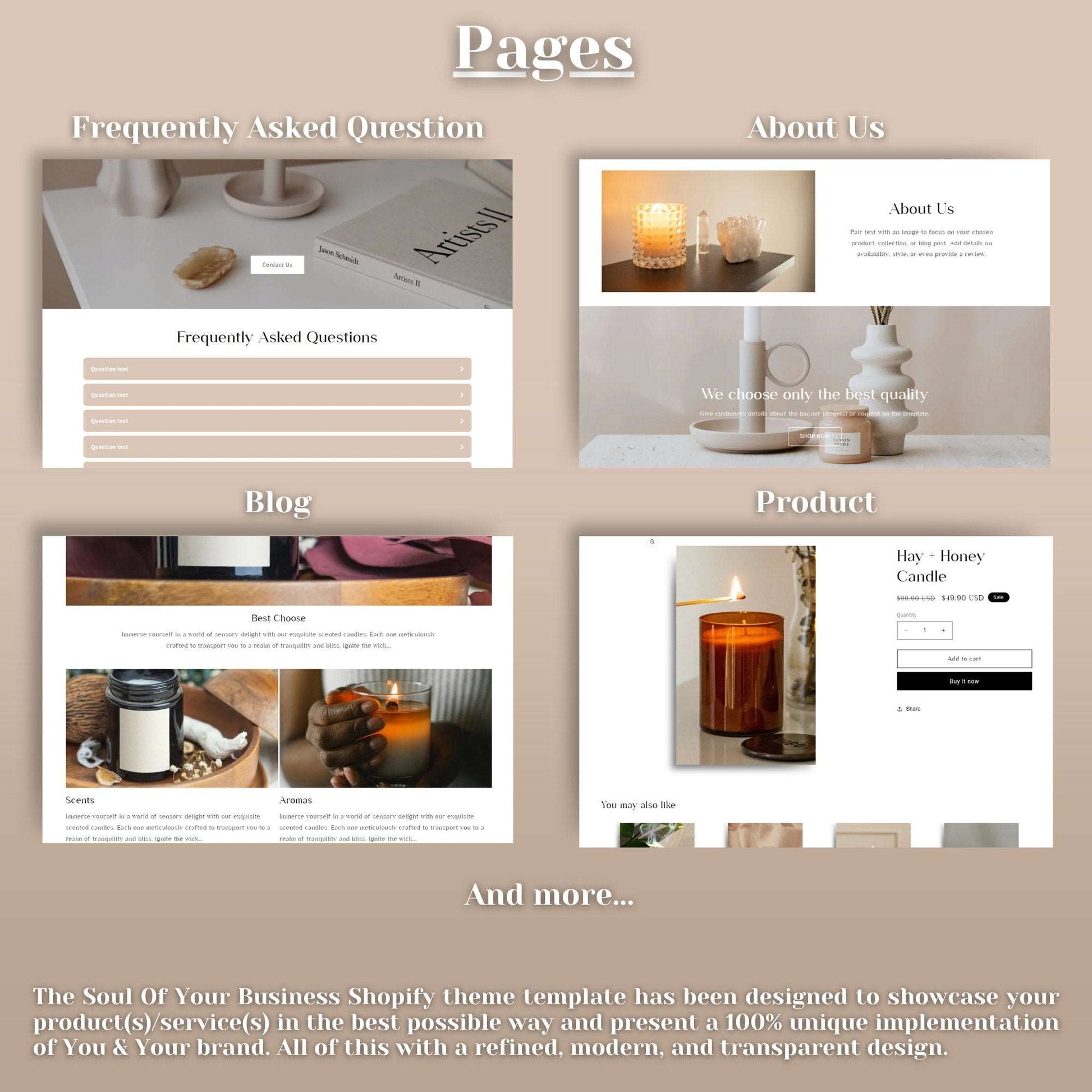 Candle Website Template - Scentful - Soul Of Your Business