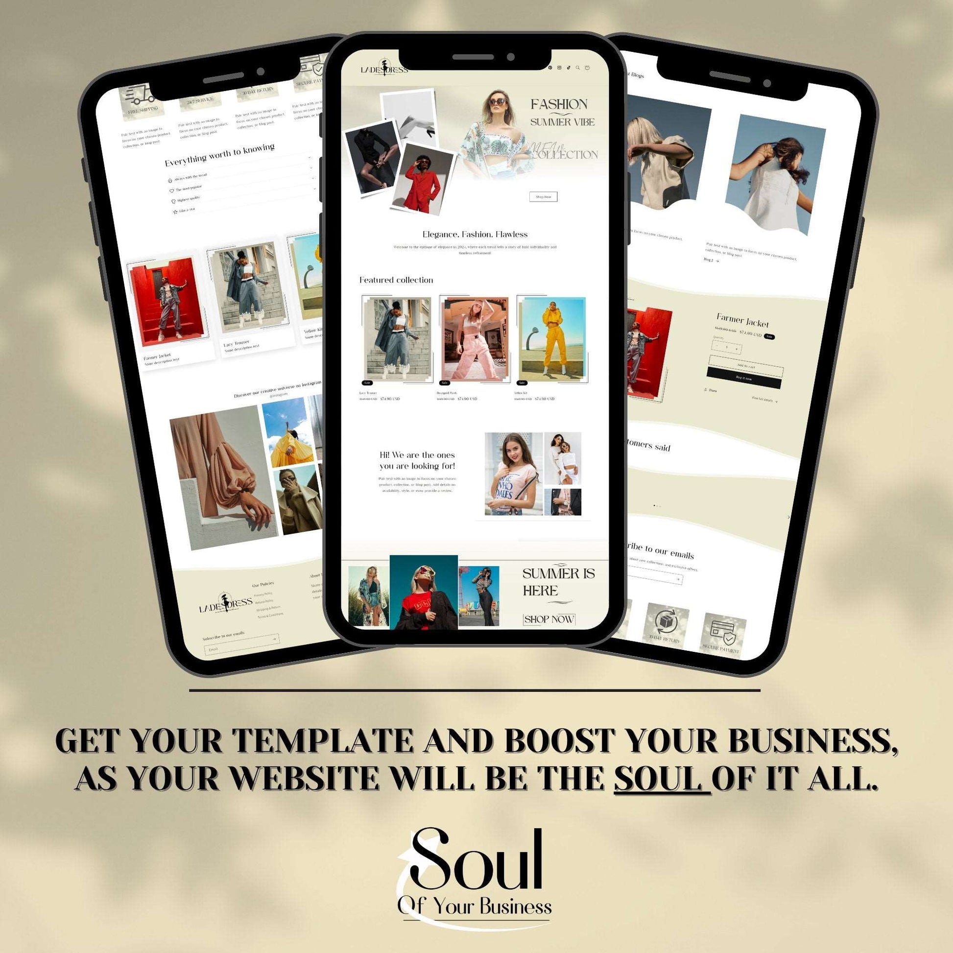 Clothing Website Template - Ladiesdress - Soul Of Your Business