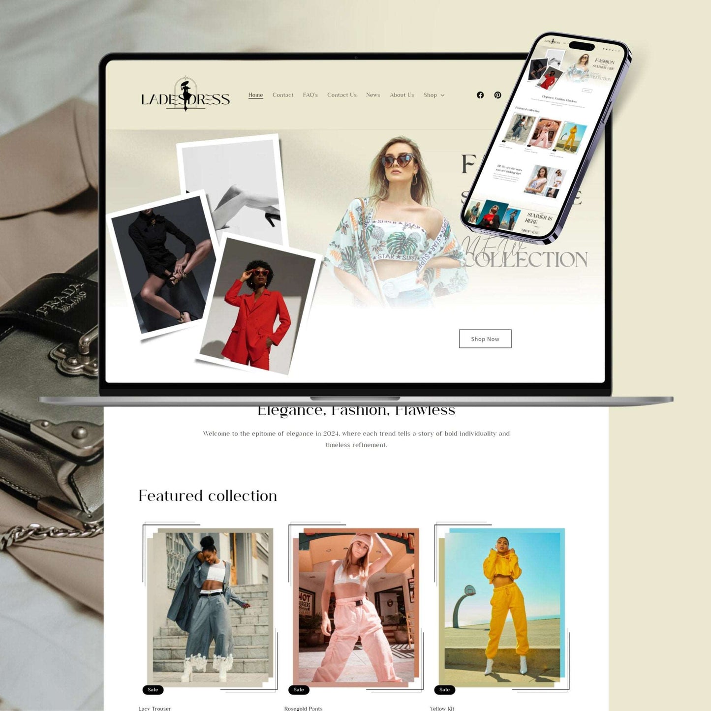 Clothing Website Template - Ladiesdress - Soul Of Your Business