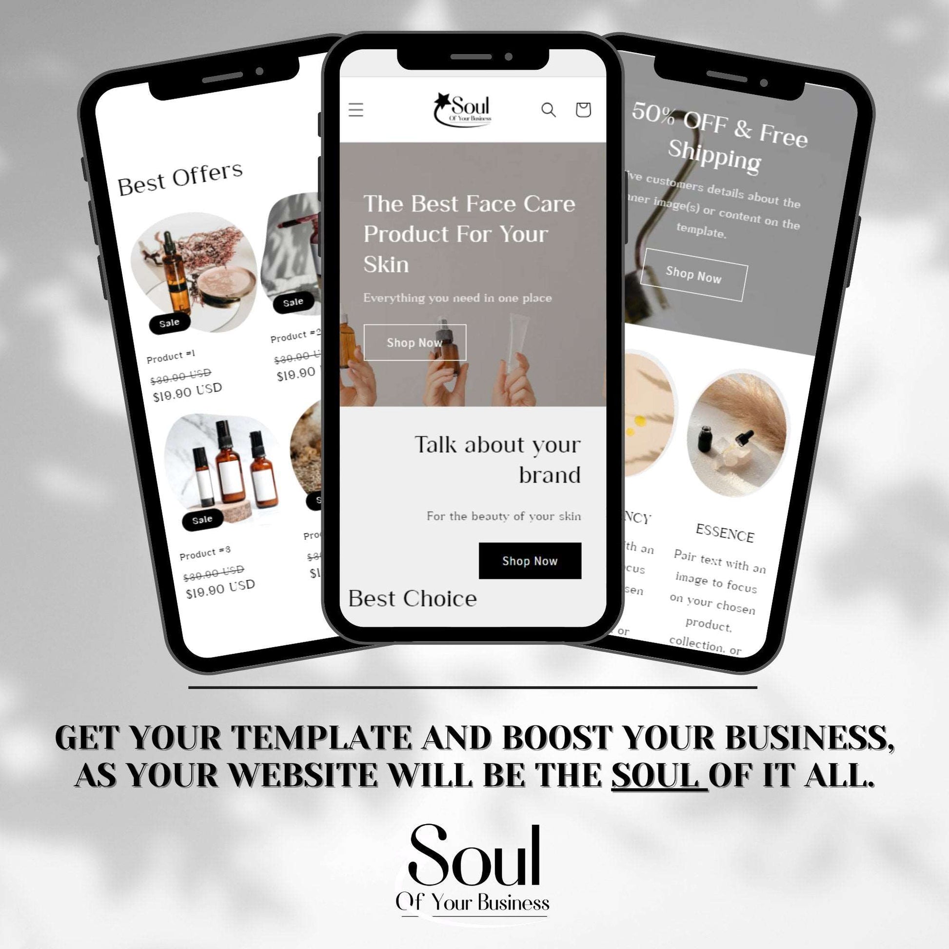 Cosmetics Website Template - Soul Of Your Business