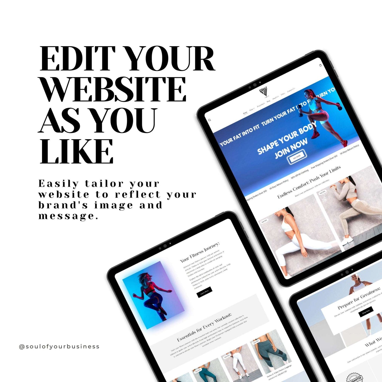 Fitness Website Template - Soul Of Your Business