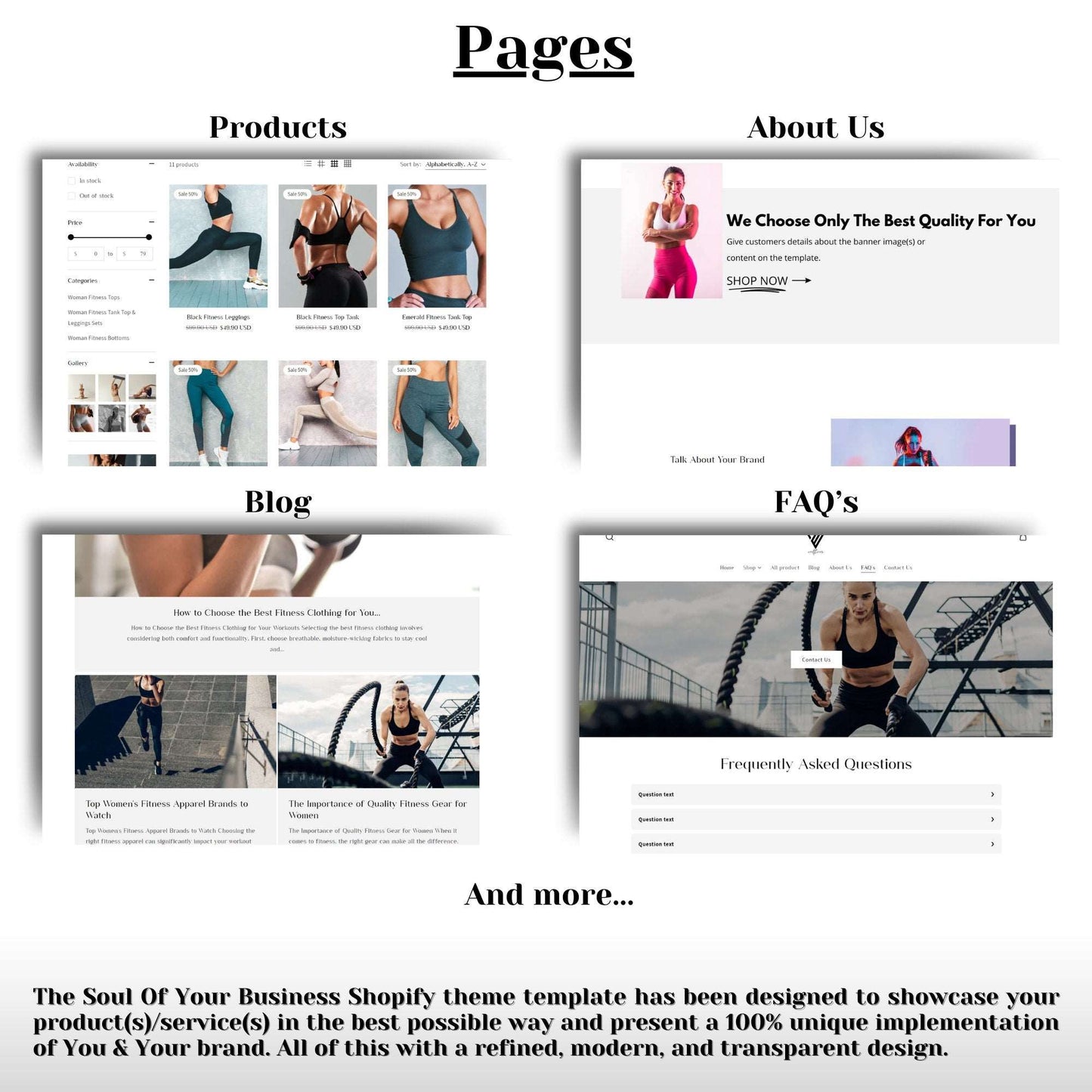 Fitness Website Template - Soul Of Your Business