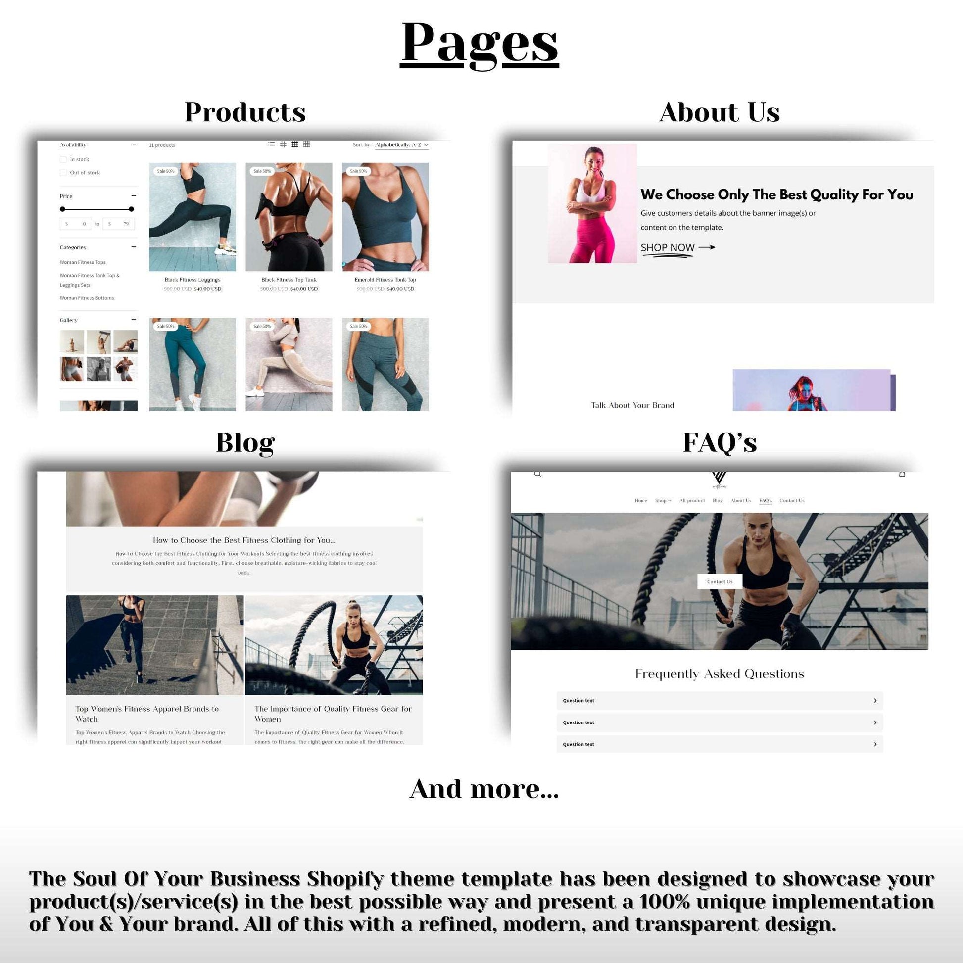 Fitness Website Template - Soul Of Your Business