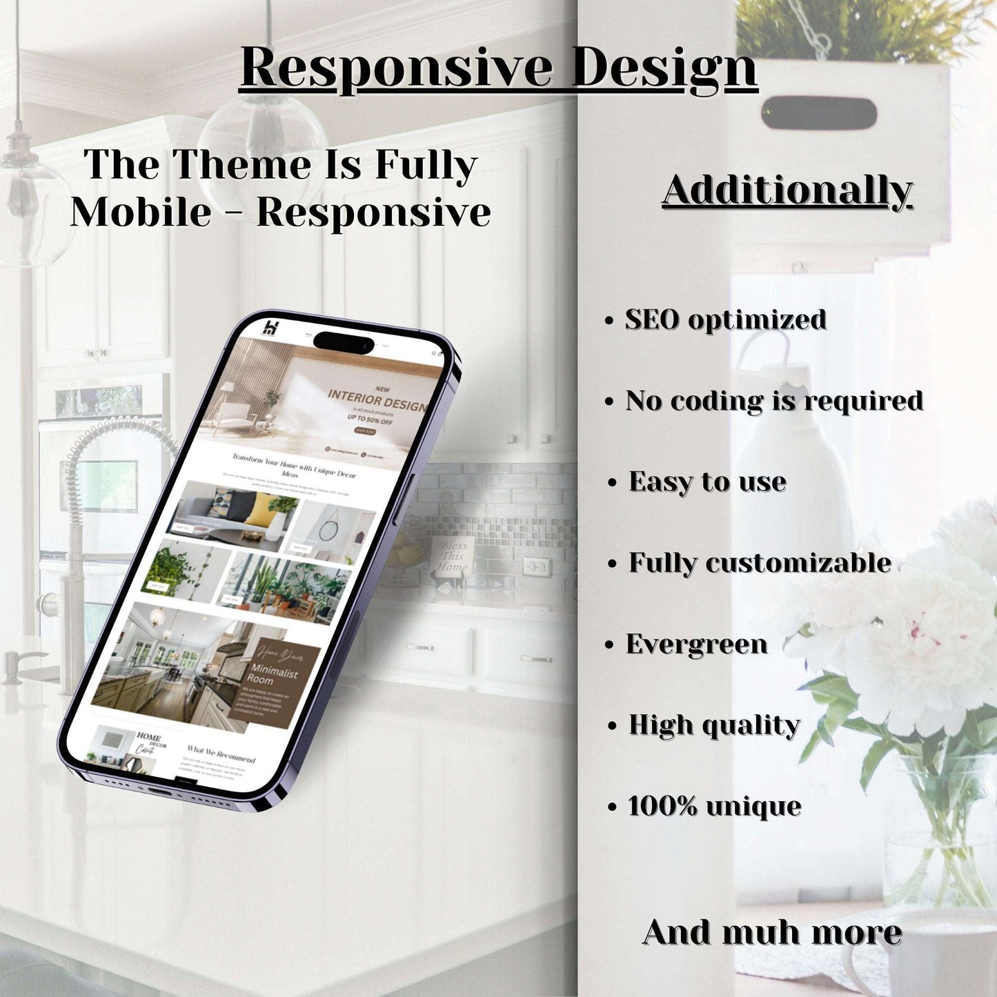 Home Decor Website Template - Soul Of Your Business