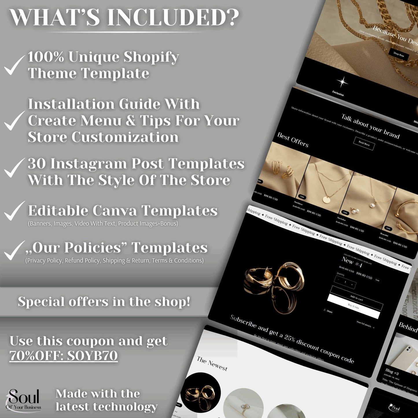 Luxury Accessories Website Template - Soul Of Your Business