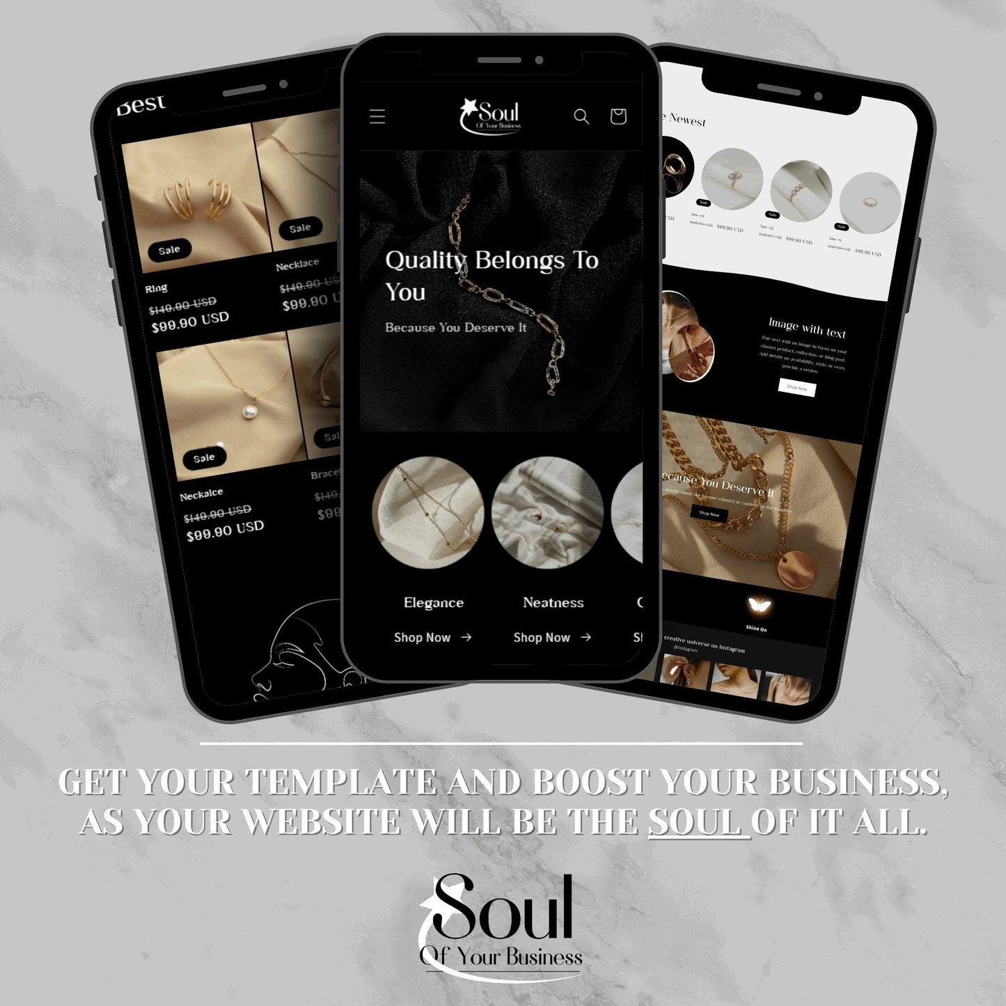 Luxury Accessories Website Template - Soul Of Your Business