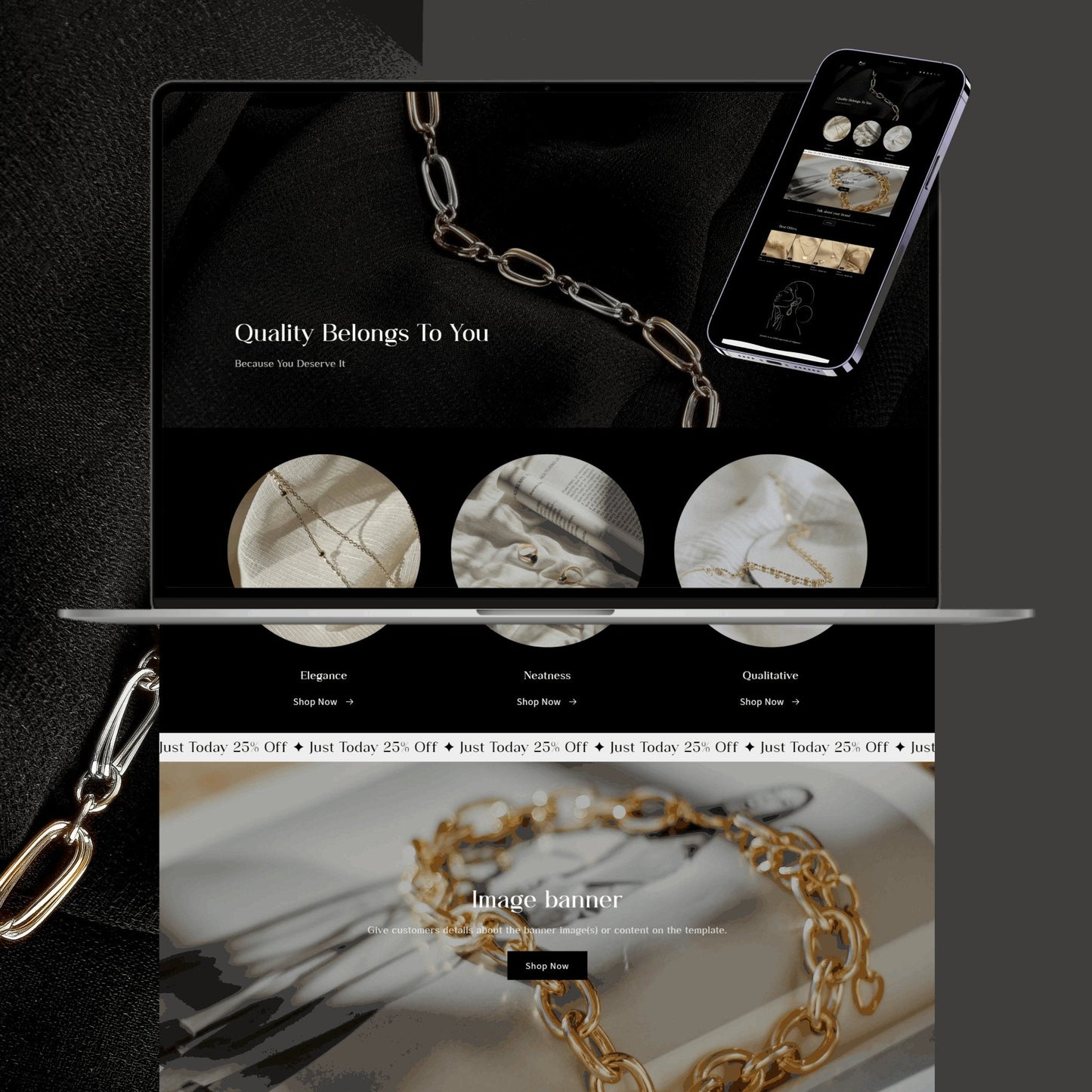 Luxury Accessories Website Template - Soul Of Your Business