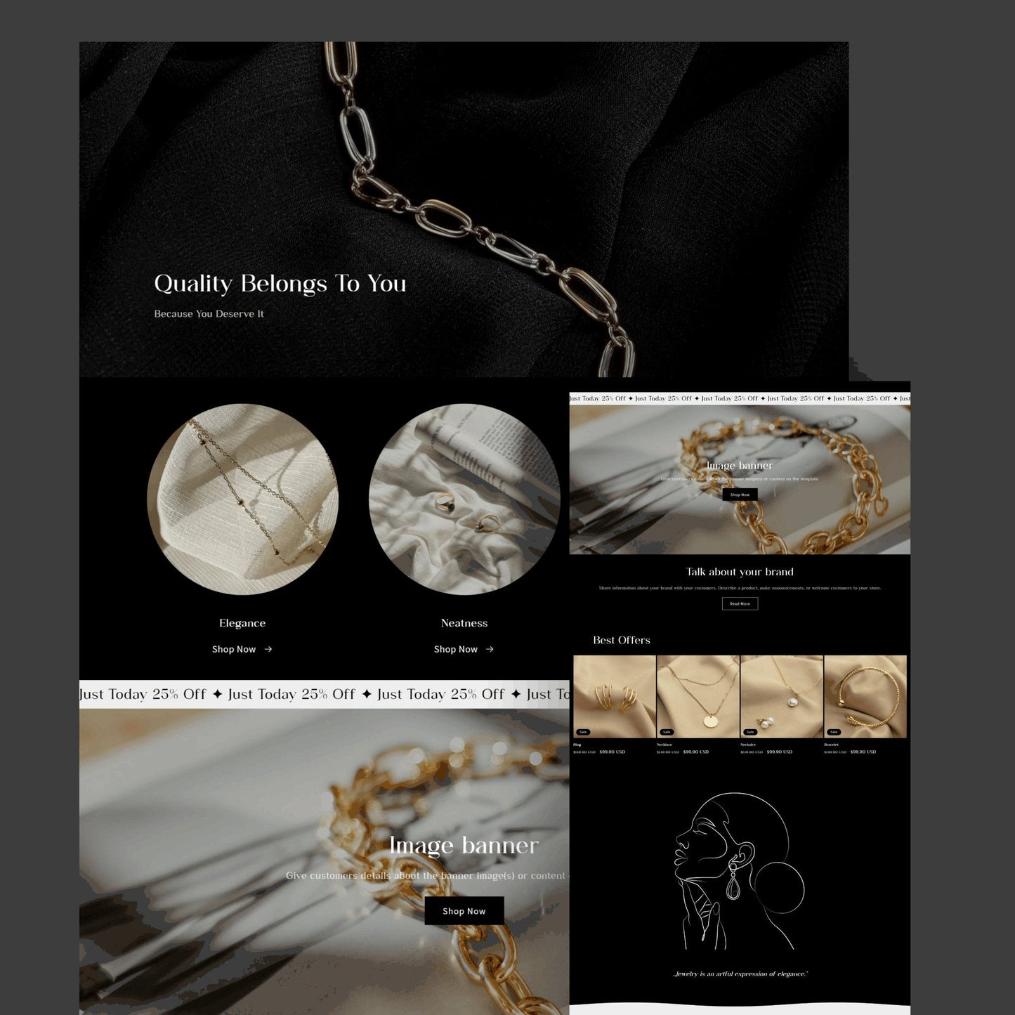 Luxury Accessories Website Template - Soul Of Your Business