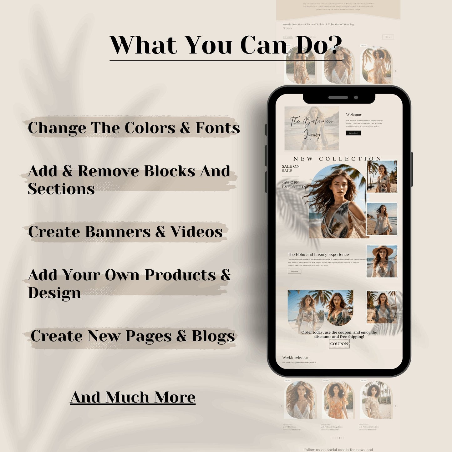 Luxury Bohemian Boutique Website Template - Splendora - Soul Of Your Business