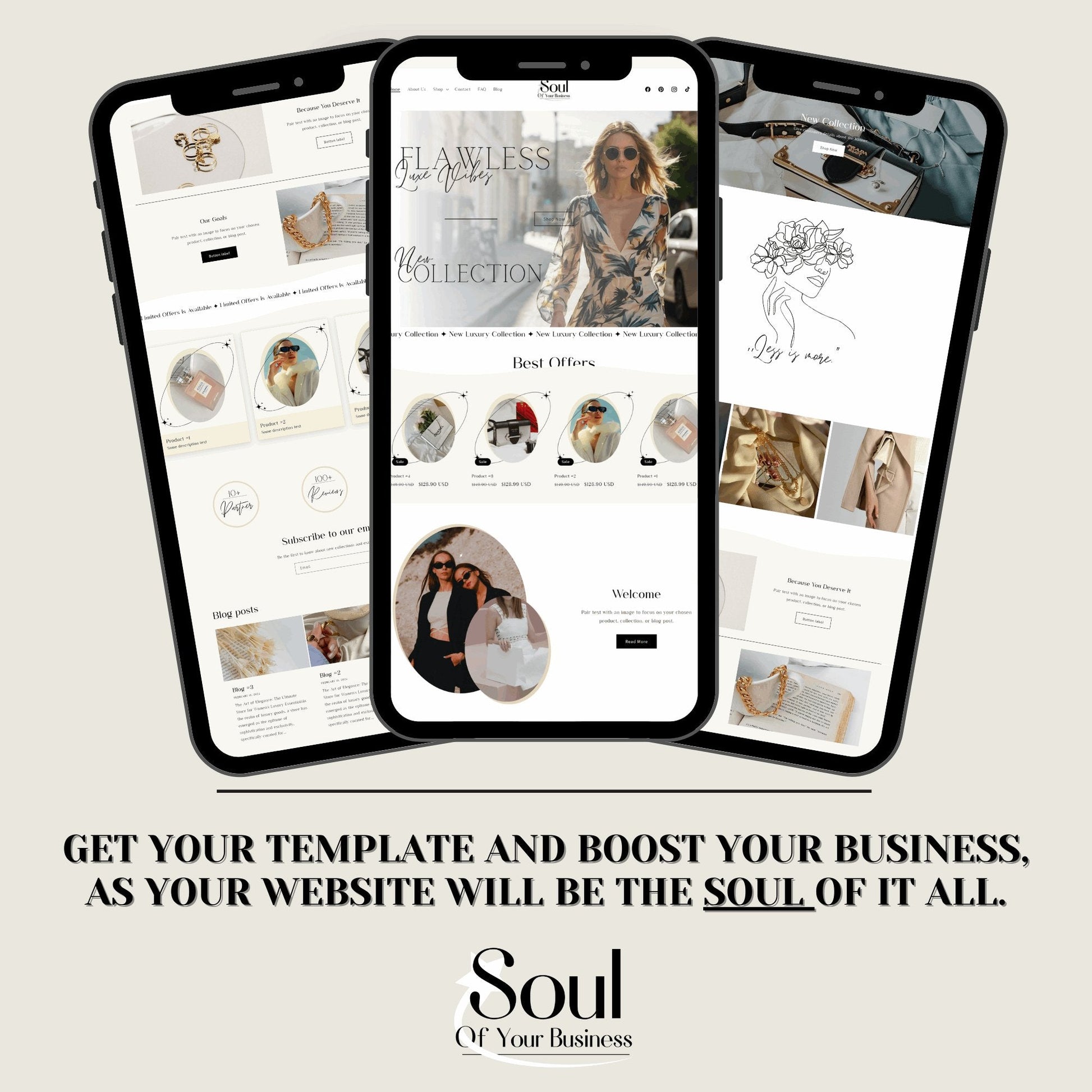 Luxury Clothing Website Template - Eve'sLuxe - Soul Of Your Business