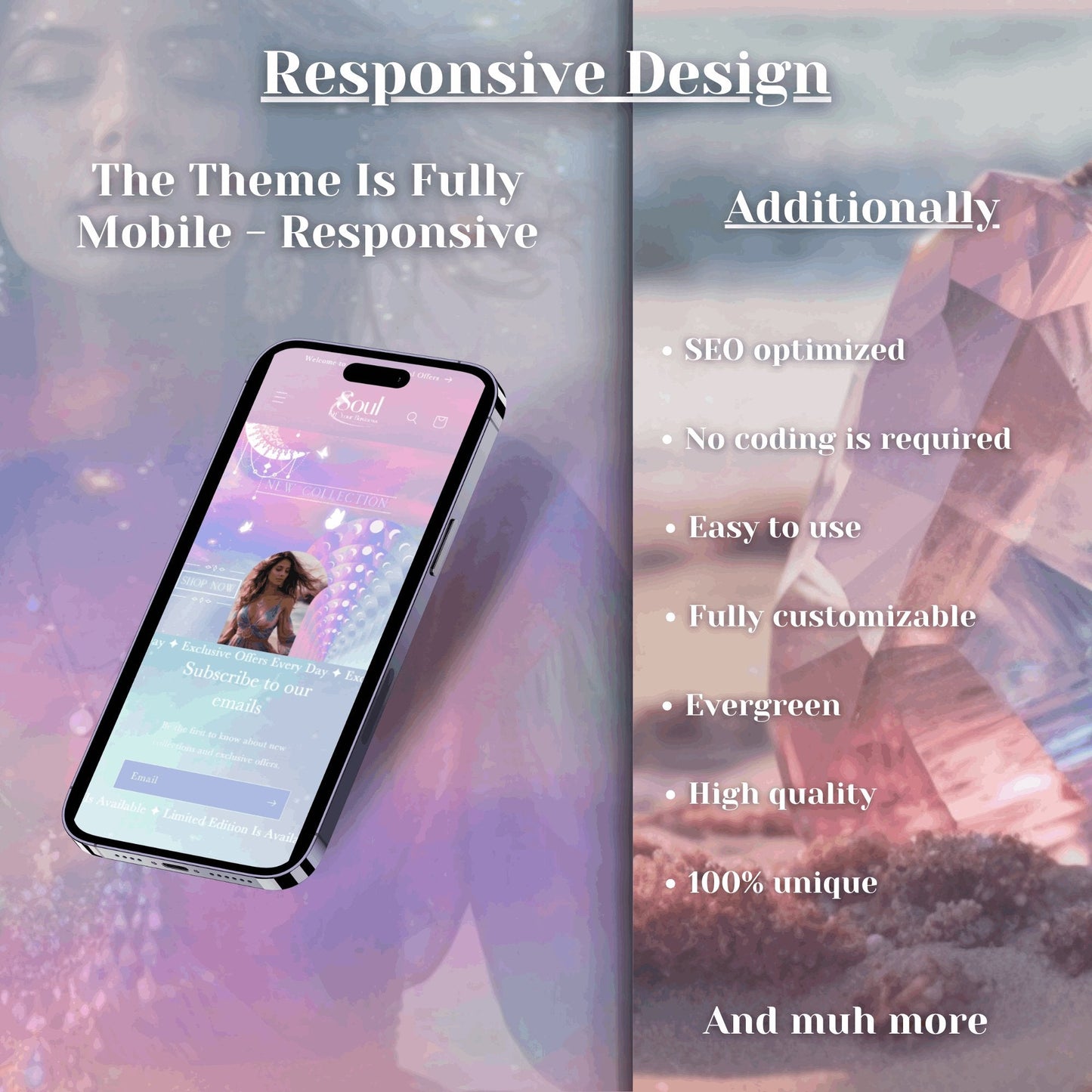 Mystique Website Template - Soul Of Your Business